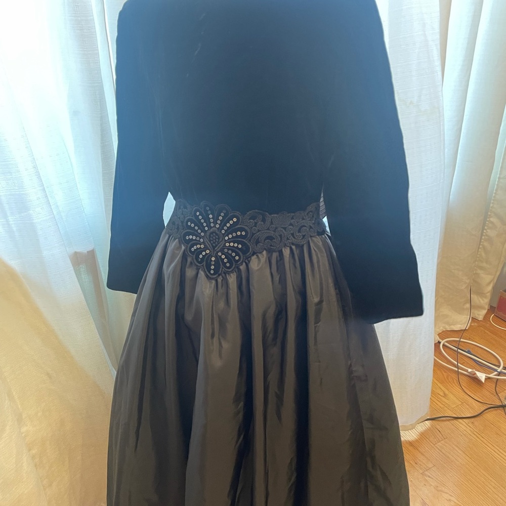 Ricky freeman black vintage dress SZ 8